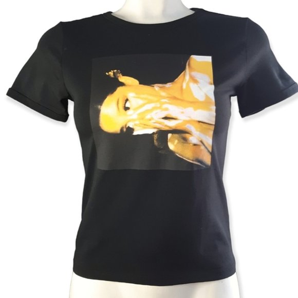 Ariana Grande black rare h&m print divided size small - Picture 9 of 9